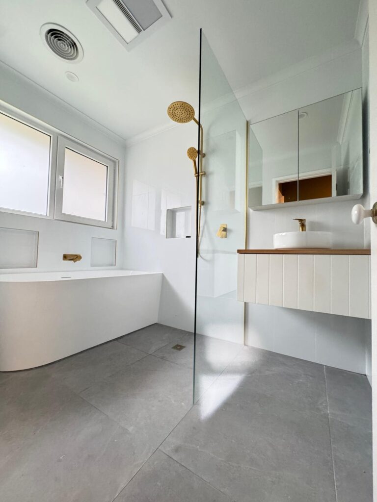 Mould free clean bathroom